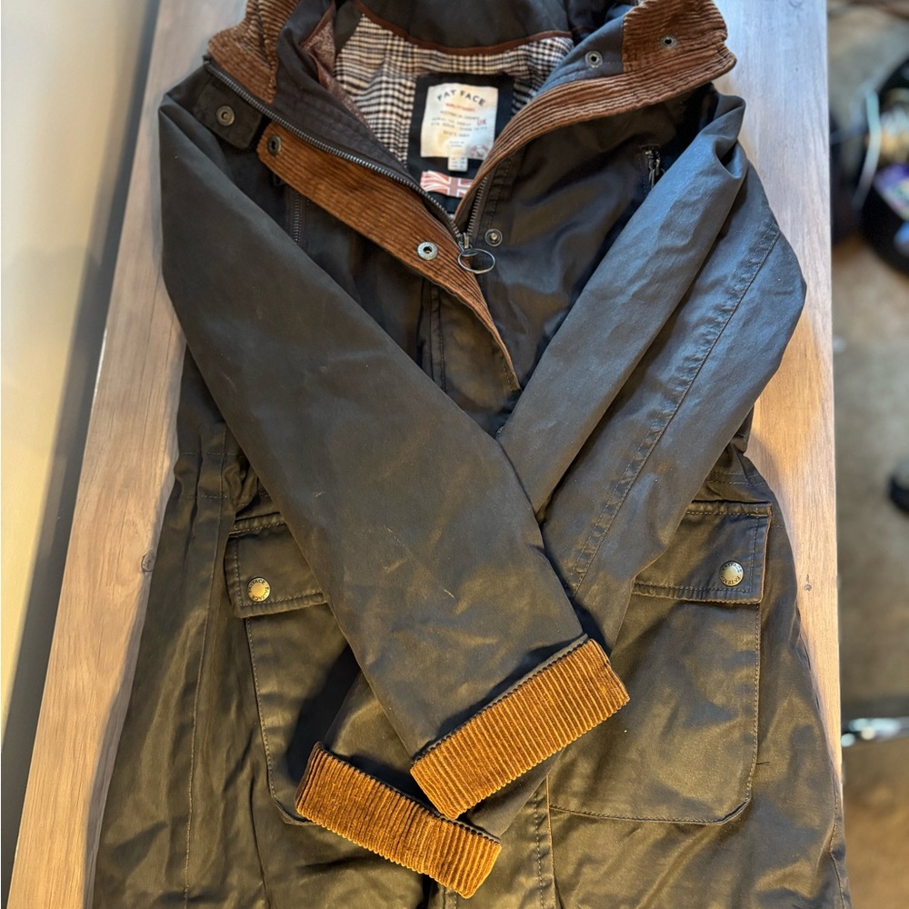 Fat Face Sussex Collection Jacket with Brown Trim
